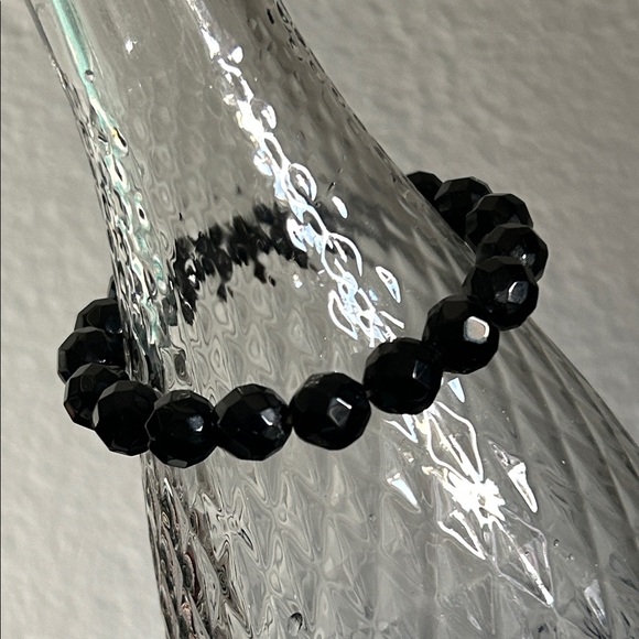 Set of 9 Chic Multi-Color Aurora Borealis Faceted Beaded Stretch Bracelets - Picture 8 of 16